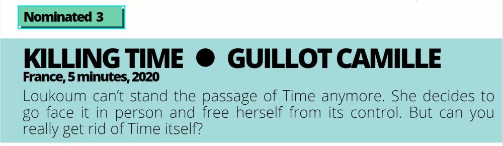 Nominated 5 Killing time